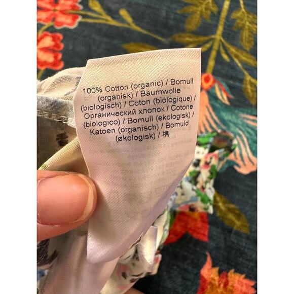 NWOT Ganni Floral Ruffle-Trim Shorts Size 42 / Large - Picture 8 of 9